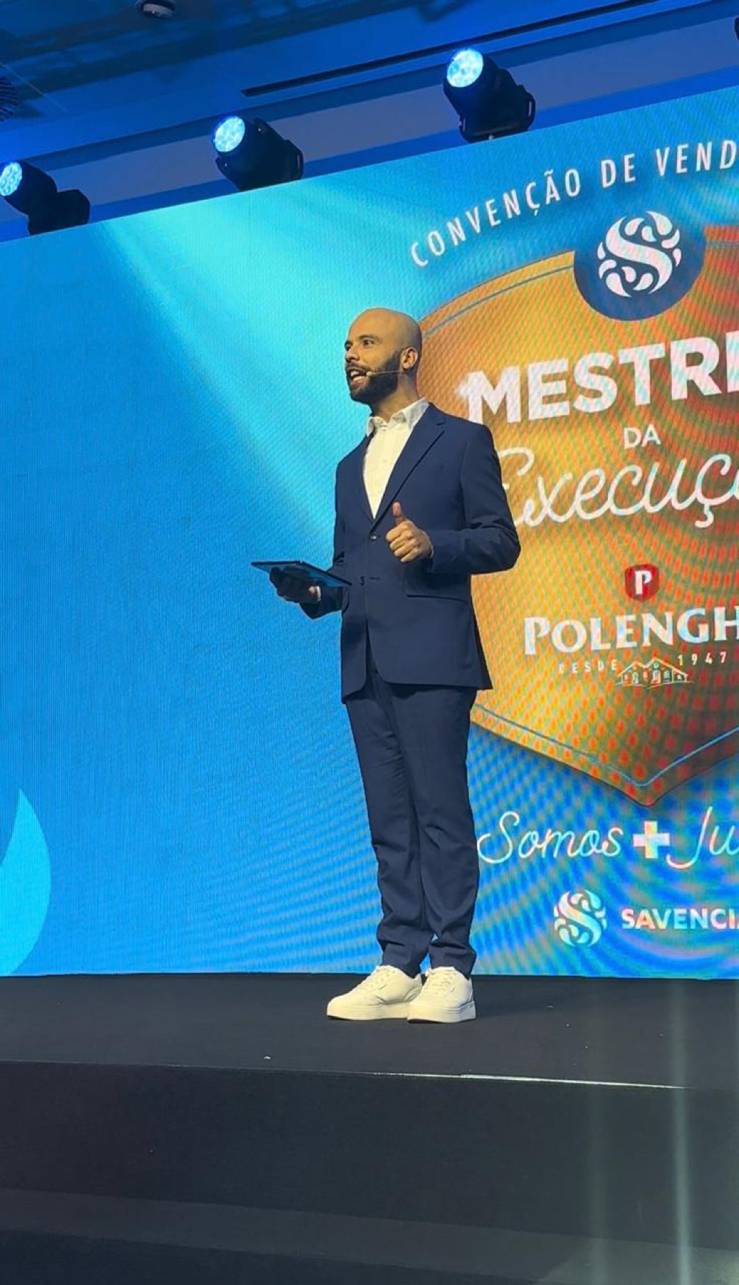 André Castro em convenção de vendas