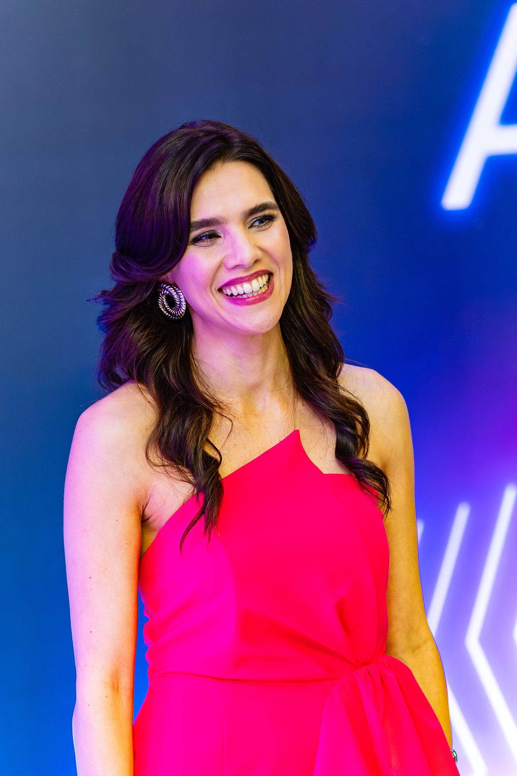 Fernanda Stica em confraternização corporativa